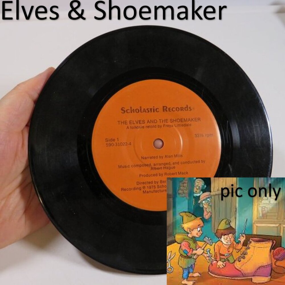 Elves and The Shoemaker LP Vinyl Record 33 1/2 RPM 1975 Scholastic